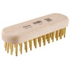 BROSSE EN LAITON SANS MANCHE 6 H - 35 MM