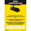 SCHILD VIDEOÜBERWACHTER BEREICH - 210X300 MM