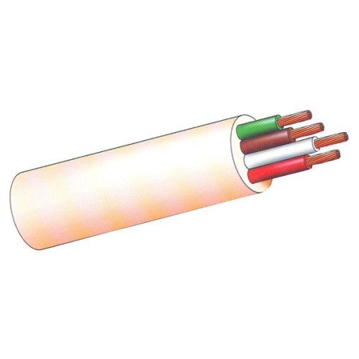 CABLE MANGUERA BLANCA 100MT - 4X1,5 MM