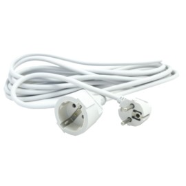 PROLUNGA CAVO BIANCO 3G1.5 16A - 5 M