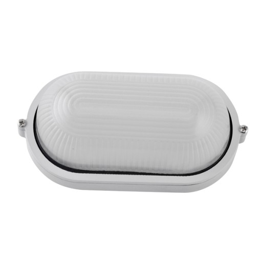 OVALE WANDLAMPE WEISS - 40W E27