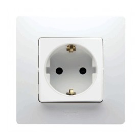 BASE ENCHUFE EMPOTRAR BLANCO