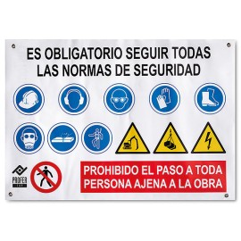 PANNEAU DE CHANTIER COMBINÉ PVC 0.4MM