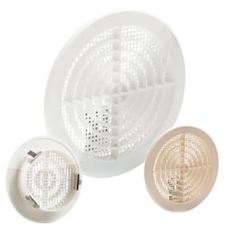 GRILLE À ENCASTRER + CLIPSAR ABS BLANC + MOUSTIQUAIRE EN VRAC