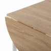 TABLE + 2 CHAISES BLANC - 61X55X77