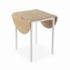 TABLE + 2 CHAISES BLANC - 61X55X77