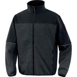 CHAQUETA POLAR GRIS/NEGRO