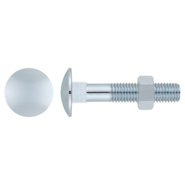 DIN 603/934 - TORNILLO + TUERCA. ZINC 05X025 ( 500 u.)