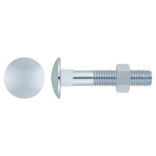 DIN 603/934 - TORNILLO + TUERCA. ZINC 05X025 ( 500 u.)