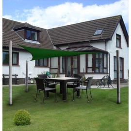 TOLDO TRIANGULAR VERDE C/BOLSA - 3,6X3,6 M