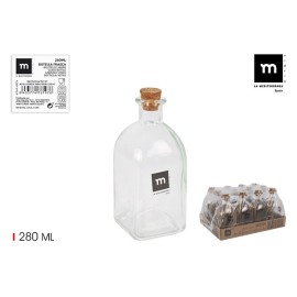 (12 u.) BOTELLA VIDRIO CON CORCHO