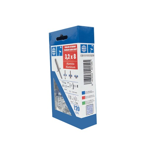 RIVET BLISTER 120 U - 3,2X8 MM