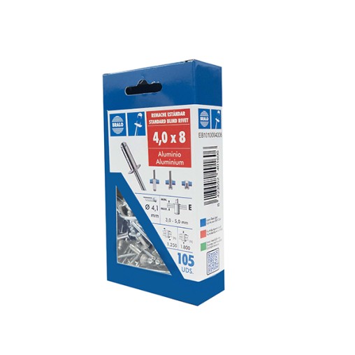RIVET BLISTER 105 U - 4X8 MM