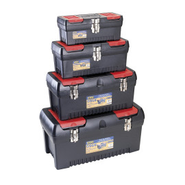 PACK 4 CAJAS PLÁSTICO CON BANDEJAS