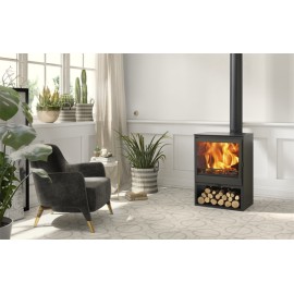 ESTUFA LEÑA ECODESIGN EMERALD - 81X56X39