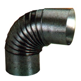 GOMITO STUFA ZINCATO 90 - 110 MM