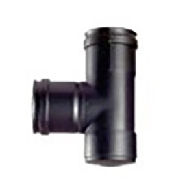 TE ESTUFA PINTADO NEGRO ECODESIGN - 110 MM