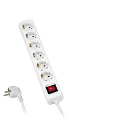 BASE MÚLTIPLE CON INTERRUPTOR 3 ENCHUFES CON CABLE 3X1,5 3 METROS ALYCO