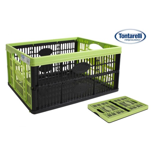 CAJA PLEGABLE MULTIUSOS VERD/NEG