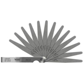 Calibres inox. jeu 13 lames - 0,05-1 mm