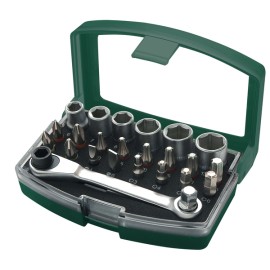ÉTUI DOUILLE+EMBOUTS+RÂTELIER 24 PCS