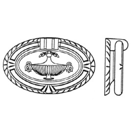 BOUTON D'ARMOIRE ZAMAC - 58-63 MM