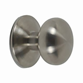 POIGNÉE PORTE CHAMPIGNON INOX. - 70X80 MM