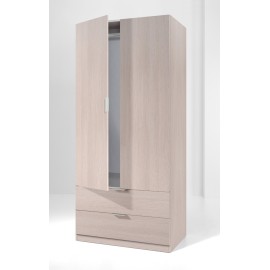 ARMARIO 2PUERTAS+2CAJON.ROBLE - 180X81X52
