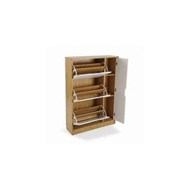 MEUBLE À CHAUSSURES 3 PLATEAUX+1 PORTE - 123X24X80