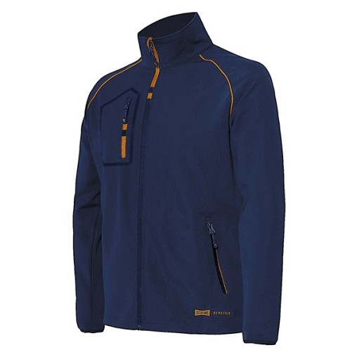 CHAQUETA SOFTSHELL AZUL - XL