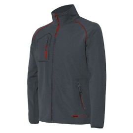 CHAQUETA SOFTSHELL GRIS - XXL