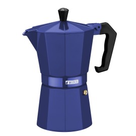 CAFETERA ALUMINIO AZUL - 6 TZ