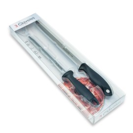 COUTEAU À JAMBON + AIGUISEUR
