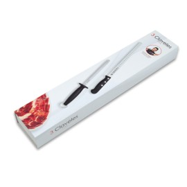 COUTEAU À JAMBON + AIGUISEUR