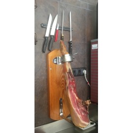 PORTE-JAMBON MURAL SUPPORT ROTATIF - 65X22 CM