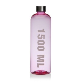 BOTELLA AGUA PS-INOX ROSA - 1500 ML