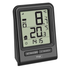 TERMOMETRO DIGITAL SENSOR EXTERIOR-INTERIOR - 67X93X35MM