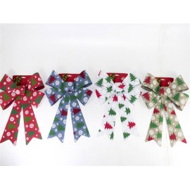 NŒUD DE NOËL ASSORTI - 28X43 CM