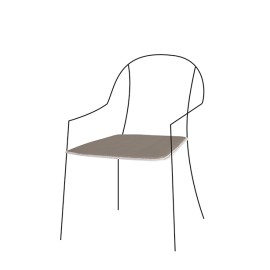COUSSIN ACTION CHAISE TAUPE - 38X38X2