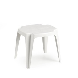 TABLE D'APPOINT RÉS SOLIDE BLANC