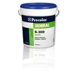 PINTURA PLASTICA MATE S-300 SIDERAL - 15 L