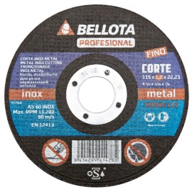 (25 u.) DISCO C METAL/INOX EJE FINO