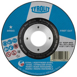 (10 u.) DISCO DESBASTE 27 ACERO A30P-BFB