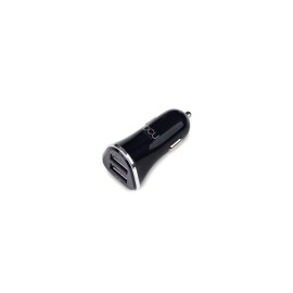 CARGADOR COCHE 2XUSB 1MT NEGRO - 3,1 AMP