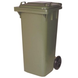 CONTENEDOR PLASTICO VERDE/VERDE - 120 L