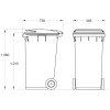CONTENEUR PLASTIQUE - 240 L