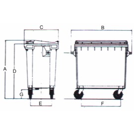 CONTENEDOR PLASTICO - 1000 L